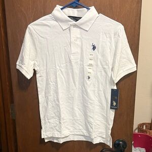 U.S. Polo Assn. White Polo Shirt for Kids